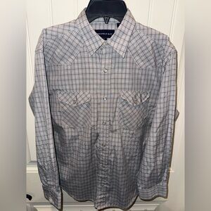 Panhandle Slim- Boys long sleeve pearl snap shirt. Youth Large